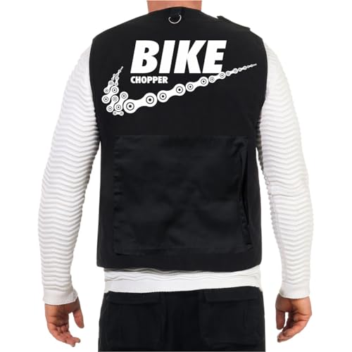 Spaß Kostet Weste mit vielen Taschen Motorrad Bike Chopper Größe S - 7XL von Spaß Kostet