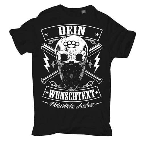 T-Shirt Natürliche Auslese WUNSCHTEXT Wunschname Text Patch Biker ACAB Hooligan T-Shirt Natürliche Auslese WUNSCHTEXT Wunschname Text Patch Biker ACAB Hooligan von Spaß Kostet