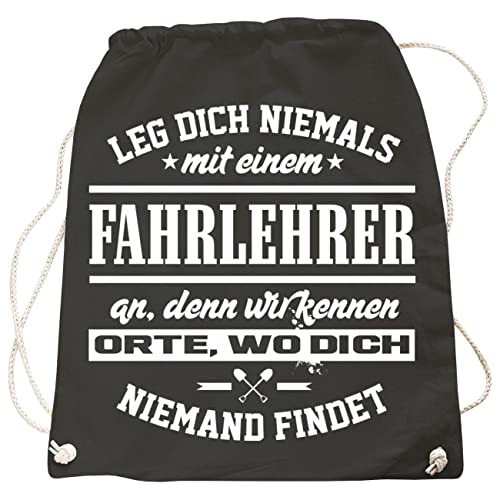 Tasche Rucksack Gym Bag Fahrlehrer Fahrschule Beruf von Spaß Kostet