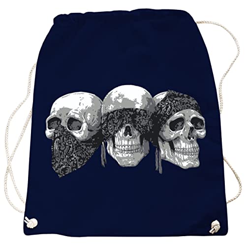 Tasche Rucksack Gym Bag Totenköpfe Skulls Schädel von Spaß Kostet