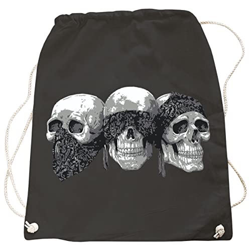 Tasche Rucksack Gym Bag Totenköpfe Skulls Schädel von Spaß Kostet
