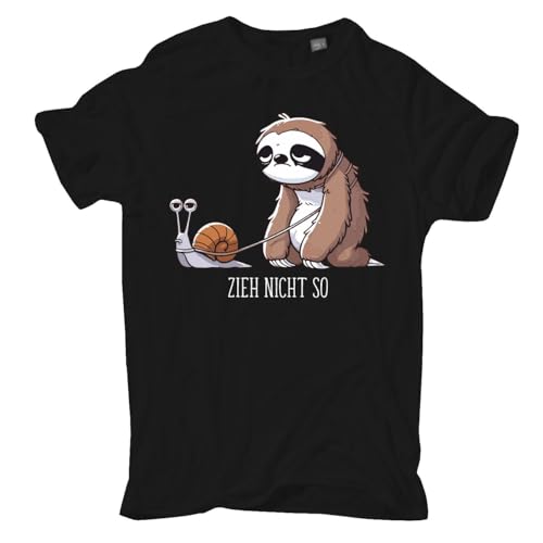 Übergrössen 3XL - 8XL Herren T-Shirt Zieh Nicht so faultier Level Sonntag Modus von Spaß Kostet