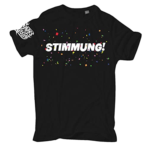 Übergrößen Herren Tshirt Fasching Karneval Stimmung Konfetti Größe 3XL - 8XL von Spaß Kostet