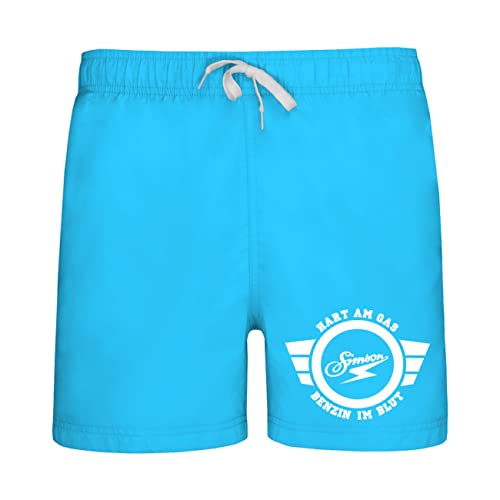 Badehose Swim Shorts Simson Hart am Gas Ostdeutschland Größe M bis 5XL von Spaß Kostet