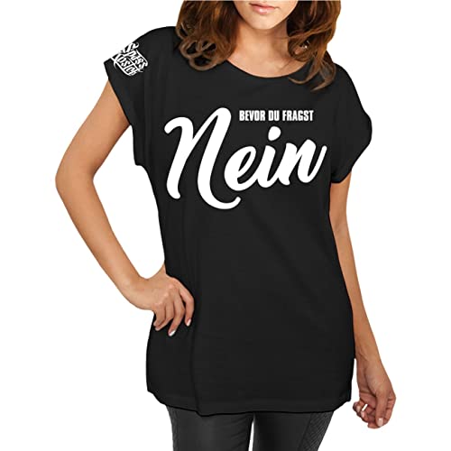 Frauen T-Shirt Bevor du fragst Nein Größe XS - 5XL von Spaß Kostet