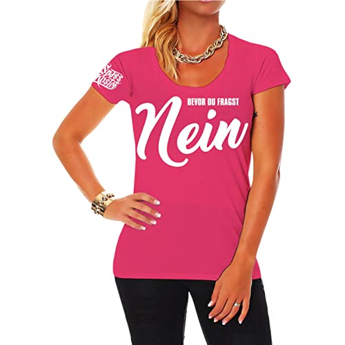 Frauen T-Shirt Bevor du fragst Nein Größe XS - 5XL von Spaß Kostet