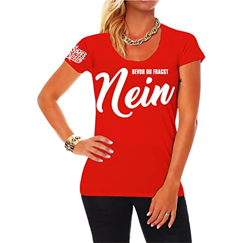 Frauen T-Shirt Bevor du fragst Nein Größe XS - 5XL von Spaß Kostet