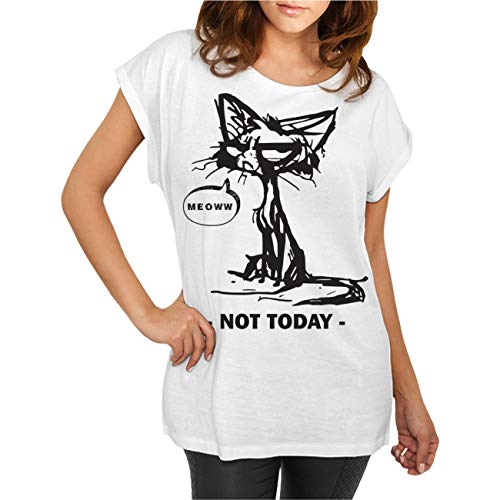 Frauen und Damen T-Shirt Cat Meoww Größe 122-164 & XS - 5XL von Spaß Kostet