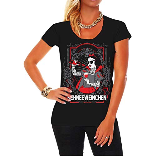 Spaß Kostet Tshirt Damen Schneeweinchen Größe XS - XXL von Spaß Kostet