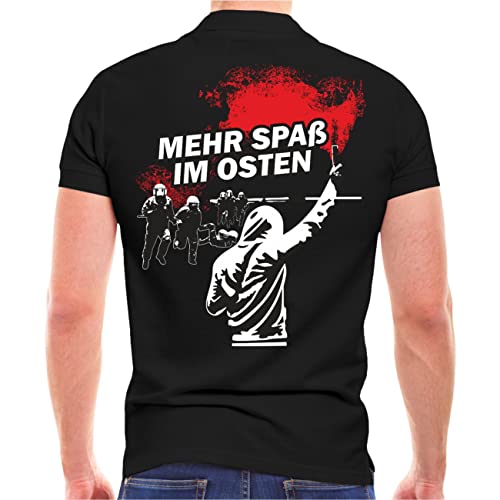 Herren Poloshirt Polohemd Ostdeutschland Mehr Spaß im Osten Größe M - 5XL von Spaß Kostet