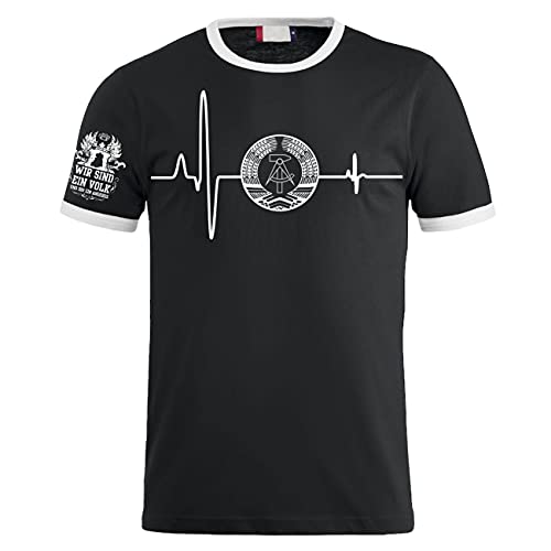 Herren T-Shirt DDR Herzschlag Größe S - 5XL von Spaß Kostet