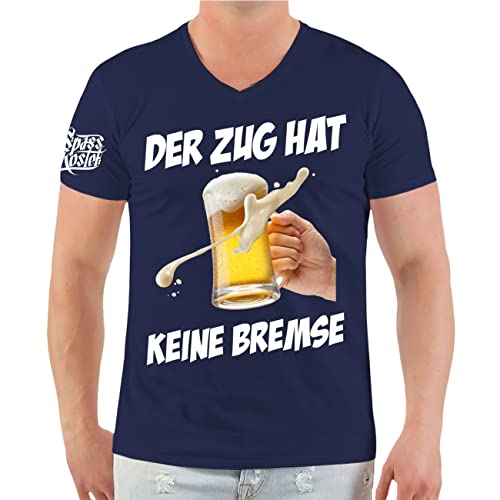 Herren Tshirt Bier Sprüche Der Zug hat Keine Bremse Größe S - 5XL von Spaß Kostet