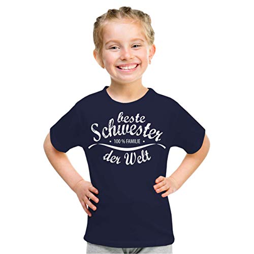 Kinder T-Shirt Beste Schwester Größe 86-164 von Spaß Kostet