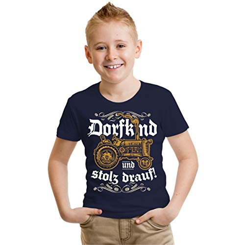 Kinder T-Shirt Dorfkind und Stolz darauf von Spaß Kostet