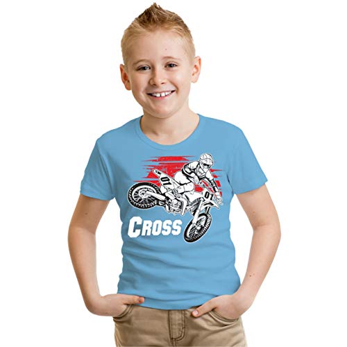 Kinder T-Shirt Motorrad Cross Größe 98-164 von Spaß Kostet