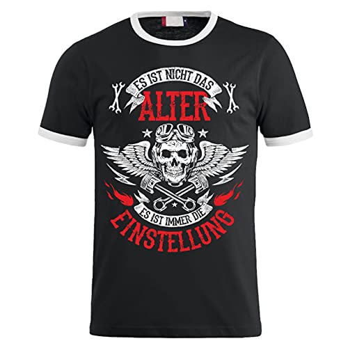 Herren T-Shirt Biker Es ist Nicht das Alter Es ist die Einstellung (mit Rückendruck) Größe S - 5XL von Spaß Kostet