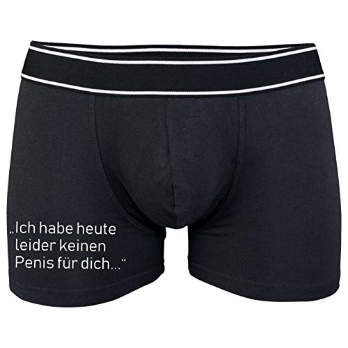 Männer Boxershort mit Spruch Heute leider keinen P... für Dich Größe S bix 5XL von Spaß Kostet