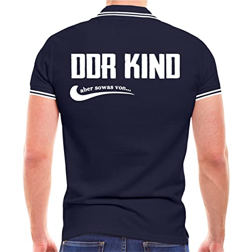 Männer Polo Shirt DDR Kind Aber sowas von (mit Rückendruck) Größe S - 5XL von Spaß Kostet