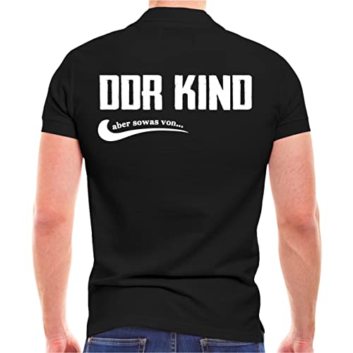 Männer Polo Shirt DDR Kind Aber sowas von (mit Rückendruck) Größe S - 5XL von Spaß Kostet