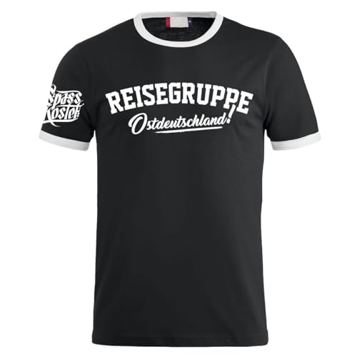 Herren T-Shirt Reisegruppe Ostdeutschland Auswärts sind wir Asozial Urlaub Tour von Spaß Kostet