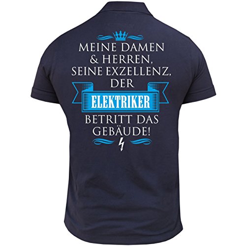 Herren Poloshirt Polohemd Seine Exzellenz DER Elektriker männer sprüche von Spaß Kostet
