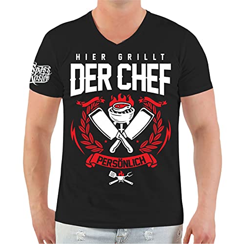 Männer und Herren T-Shirt Hier grillt der Chef persönlich Größe S - 5XL von Spaß Kostet