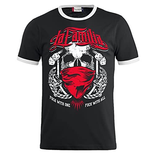 Spaß Kostet Herren Tshirt La Familia Totenkopf Bandana Größe S bis 5XL von Spaß Kostet