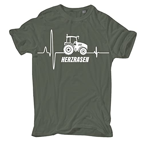 Herren T-Shirt Traktor Herzrasen Größe S - 5XL von Spaß Kostet