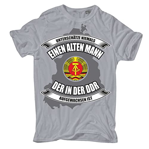 Herren T-Shirt Unterschätze nie einen Alten Mann aus der DDR Größe S - 8XL von Spaß Kostet