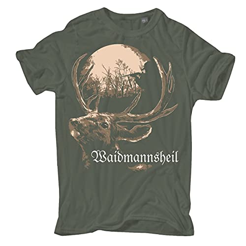 Herren T-Shirt Waidmannsheil Jäger Sprüche Motive S bis 5XL von Spaß Kostet