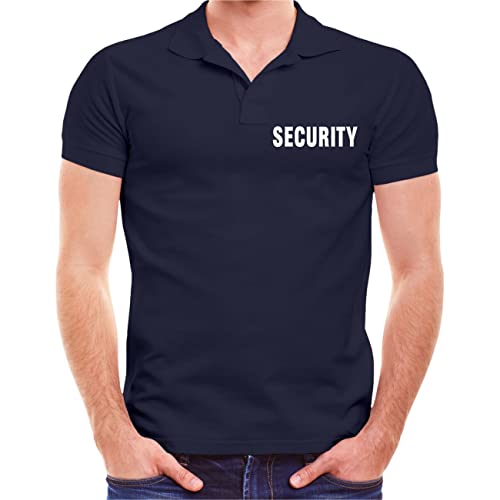 Spaß Kostet Herren Poloshirt Polohemd Security Navy dunkelblau Größe S bis 5XL mit Kragen von Spaß Kostet