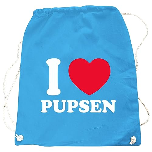 Rucksack I Love Pupsen von Spaß Kostet