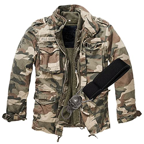 Spaß Kostet Armee Feldjacke Winterjacke mit rausnehmbaren Futter zur Frühlingsjacke M65 Army Tarnjacke Größe S - 7XL von Spaß Kostet