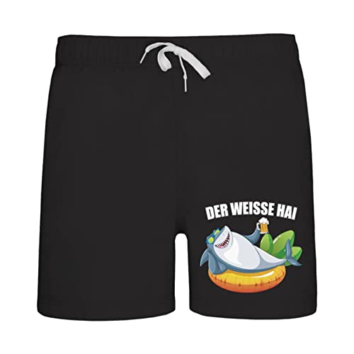 Spaß Kostet Badehose Swim Shorts Der Weisse Hai Größe M bis 5XL von Spaß Kostet