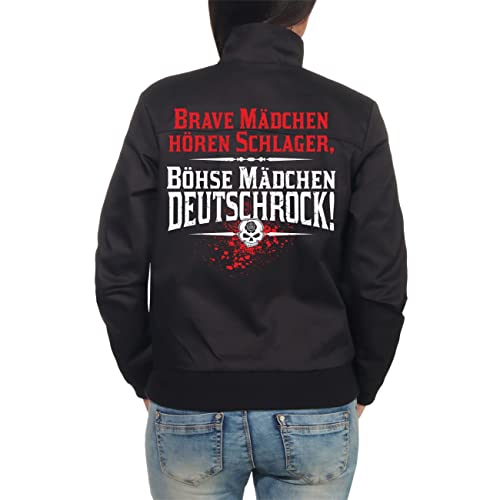 Spaß Kostet Frauen Harrington Jacke Brave Mädchen hören Schlager böse Mädchen Deutschrock (mit Rückendruck) Größe XS bis 5XL von Spaß Kostet