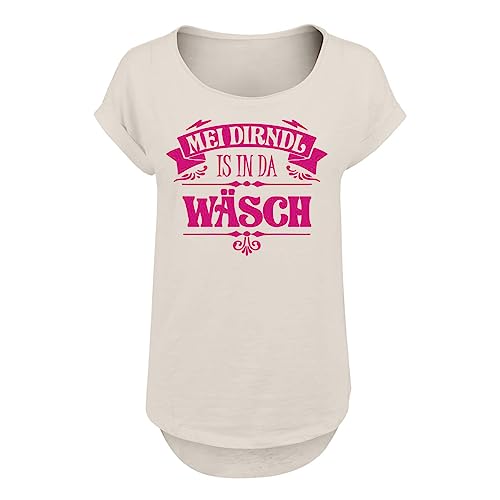 Spaß Kostet Frauen Long Slub Tshirt Oktoberfest MEI Dirndl is in da Wäsch Größe XS - 5XL von Spaß Kostet