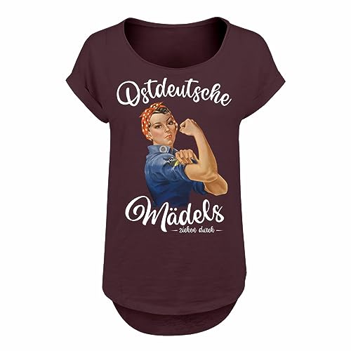 Spaß Kostet Frauen Long Slub Tshirt Ostdeutsche Mädels ziehen durch Größe XS - 5XL von Spaß Kostet