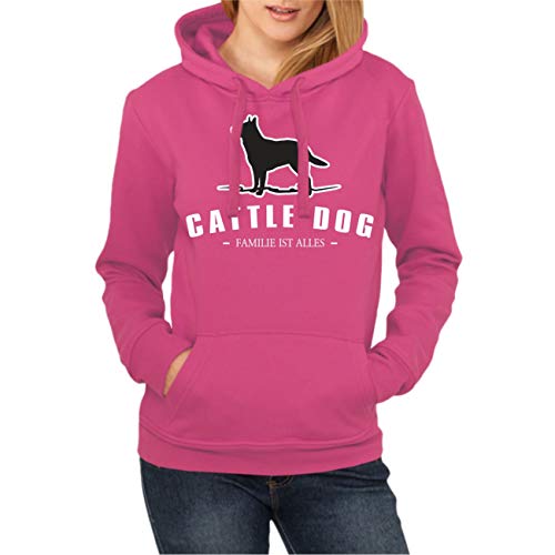 Spaß Kostet Frauen und Damen Kapuzenpullover Cattle Dog Größe XS - XXL von Spaß Kostet