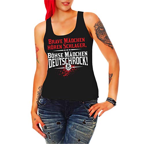Spaß Kostet Frauen und Damen Trägershirt Brave Mädchen hören Schlager böse Mädchen Deutschrock Größe XS - 3XL von Spaß Kostet