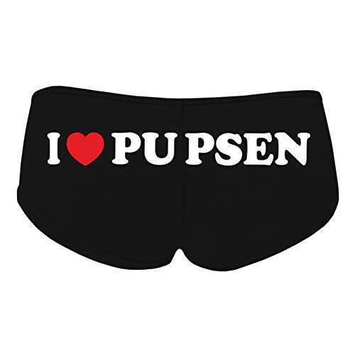 Spaß kostet Frauen und Mädchen Hotpants Panty mit Spruch I Love Pupsen Größe S - XL von Spaß kostet