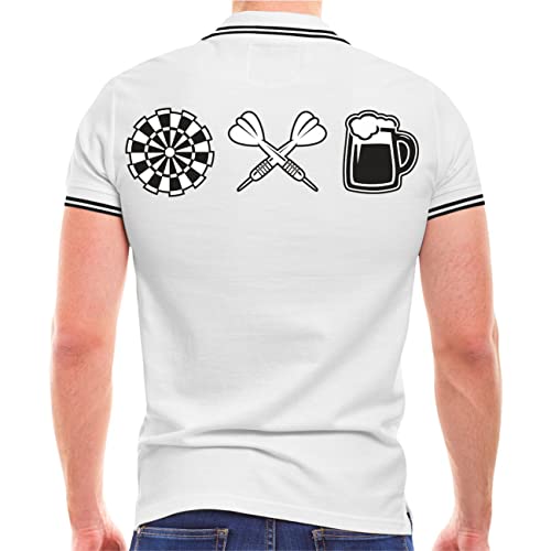 Spaß Kostet Herren Polohemd Poloshirt Dart Board Dartpfeile Bier Größe M bis 5XL von Spaß Kostet