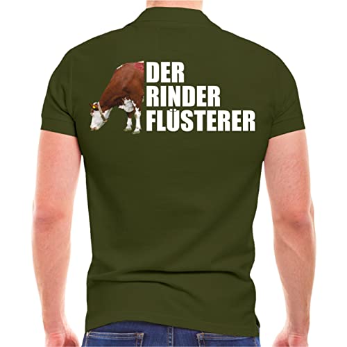 Spaß Kostet Herren Poloshirt Polohemd Der Rinderflüsterer (mit Rückendruck) Größe S - 5XL von Spaß Kostet