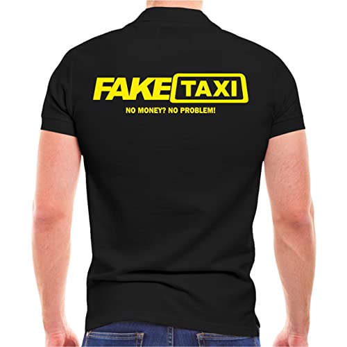 Spaß Kostet Herren Poloshirt Polohemd Fake Taxi (mit Rückendruck) Größe M - 5XL von Spaß Kostet