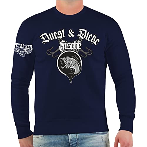 Spaß Kostet Herren Pullover Sweatshirt Angler Motiv Durst und Dicke Fische Größe S - 4XL von Spaß Kostet