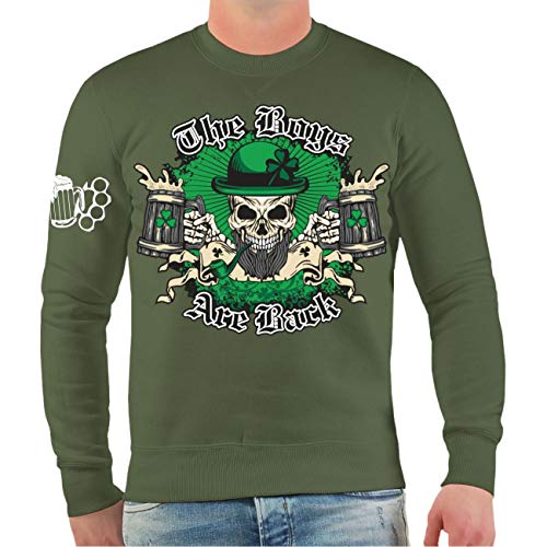 Spaß Kostet Herren Pullover Sweatshirt Irland oi Motiv The Boys Are Back Größe S bis 5XL von Spaß Kostet