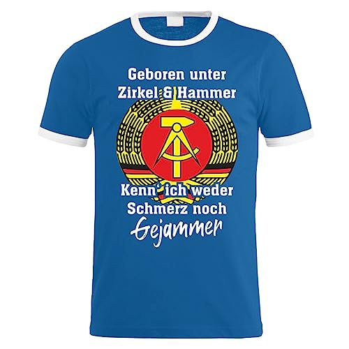 Spaß Kostet Herren Tshirt Geboren unter Zirkel & Hammer Kenn ich Weder Schmerz noch GEJAMMER Größe S - 5XL von Spaß Kostet