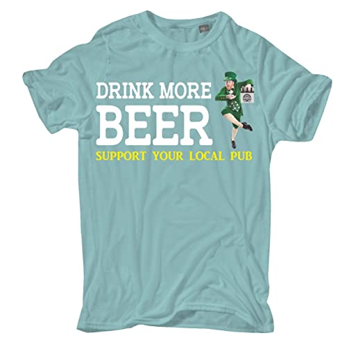 Spaß Kostet Herren Tshirt Pub Motiv Drink More Beer Irland Kult Größe S - 5XL von Spaß Kostet