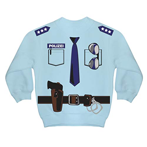 Spaß Kostet Kinder Pullover Polizei Uniform Größe 98-164 von Spaß Kostet