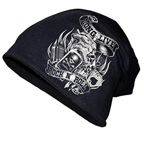 Spaß Kostet Long Beanie Rockn Roll Motiv Rockabilly Größe M bis XXL von Spaß Kostet