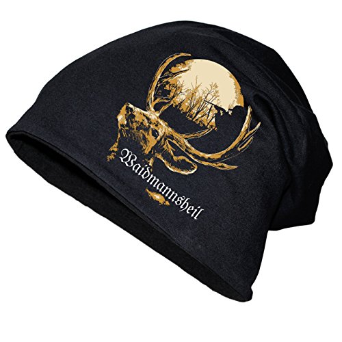 Spaß Kostet Long Beanie Mütze Jäger Motiv Waidmannsheil Größe XS - XXL von Spaß Kostet